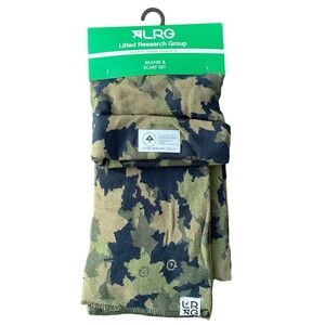 NWT Lifted Research Group Men's Camo 100% Acrylic Beanie & Scarf Set - Gift